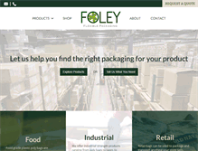 Tablet Screenshot of foleyflex.com